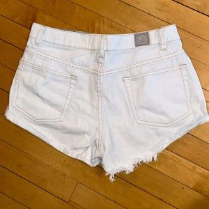 Rip Curl high-waisted denim shorts, size 7